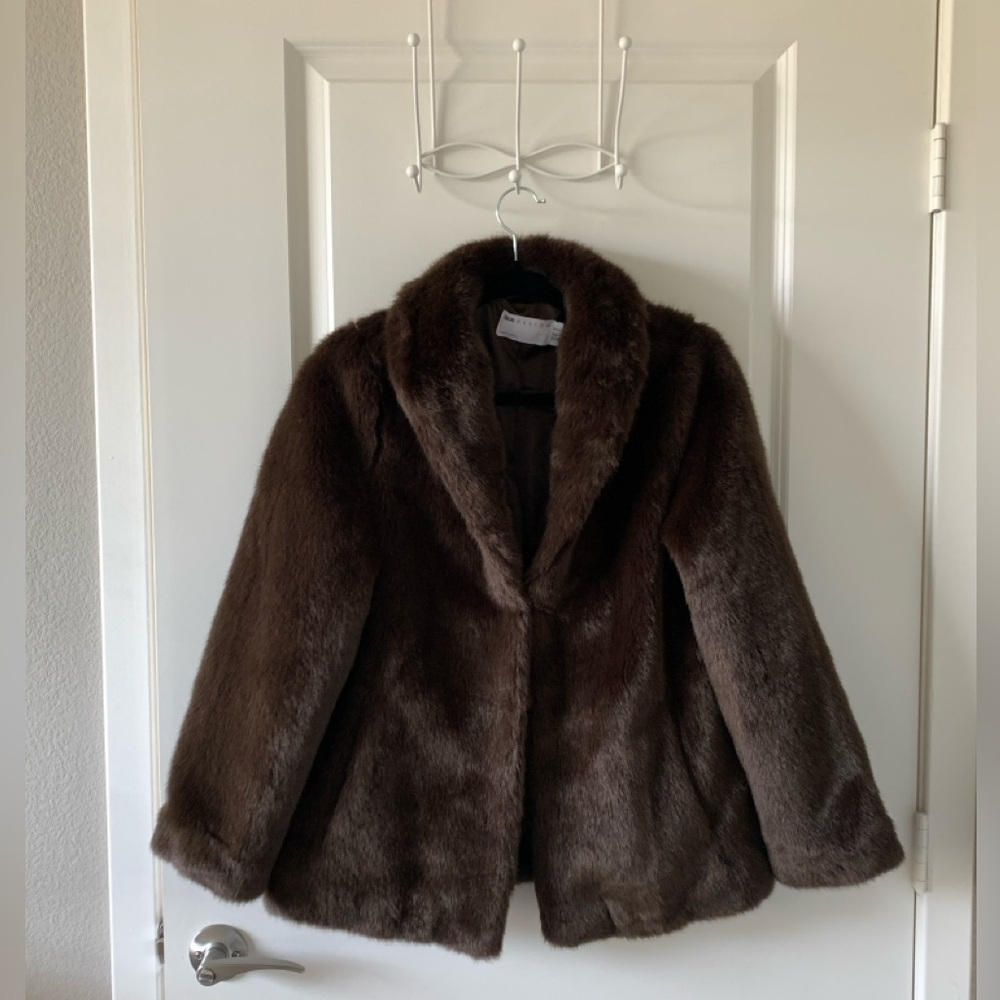 Faux fur jacket